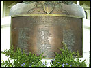 Detail of the plaque with the veterans names